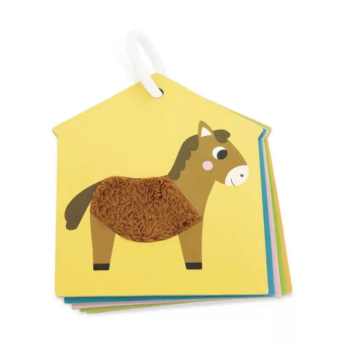 Cartas Táctiles Granja Janod – Set de tarjetas sensoriales con texturas de animales de granja | De Cáscara de Nuez | libro interactivo, tarjetas táctiles, animales, sensorial, bebé, Janod