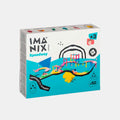 Imanix Pista de Carreras 50 piezas de Braintoys | De Cáscara de Nuez | creatividad, estimulación cognitiva, concentración, motricidad fina	
