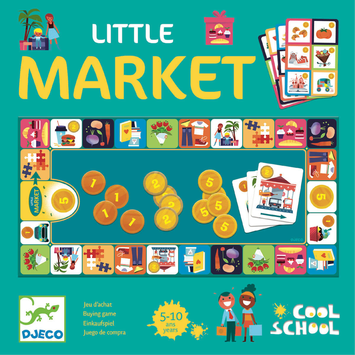 Little market de Djeco | De Cáscara de Nuez | lenguaje, comunicación, habilidades sociales, autonomía