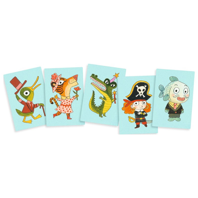 Toktooyou Djeco – Juego de cartas de imitación y expresión | De Cáscara de Nuez | juego familiar, cartas, expresión, lenguaje, profesionales, terapia, habilidades sociales, party game. 