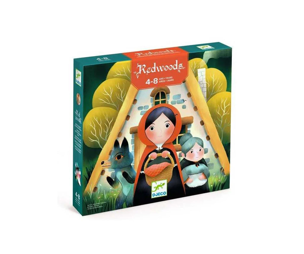 Redwoods Djeco – Juego cooperativo de memoria inspirado en Caperucita Roja | De Cáscara de Nuez | memoria, cooperativo, juego de mesa, fomento de la lectura