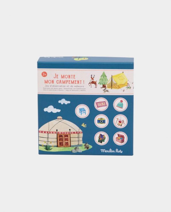 Juego de Observación y Memoria La Acampada de Moulin Roty  | De Cáscara de Nuez | observación, rapidez visual, memoria, vocabulario, juego familiar, atención y concentración.
