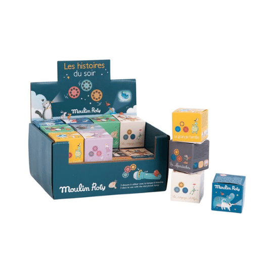 Discos historias linternas La gran Familia de Moulin Roty | De Cáscara de Nuez | lenguaje, habilidades sociales, comunicación, emociones