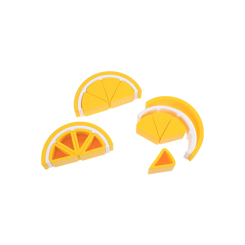 Limón apilable de Weibo | De Cáscara de Nuez | motricidad, estimulación cognitiva, concentración, juego libre