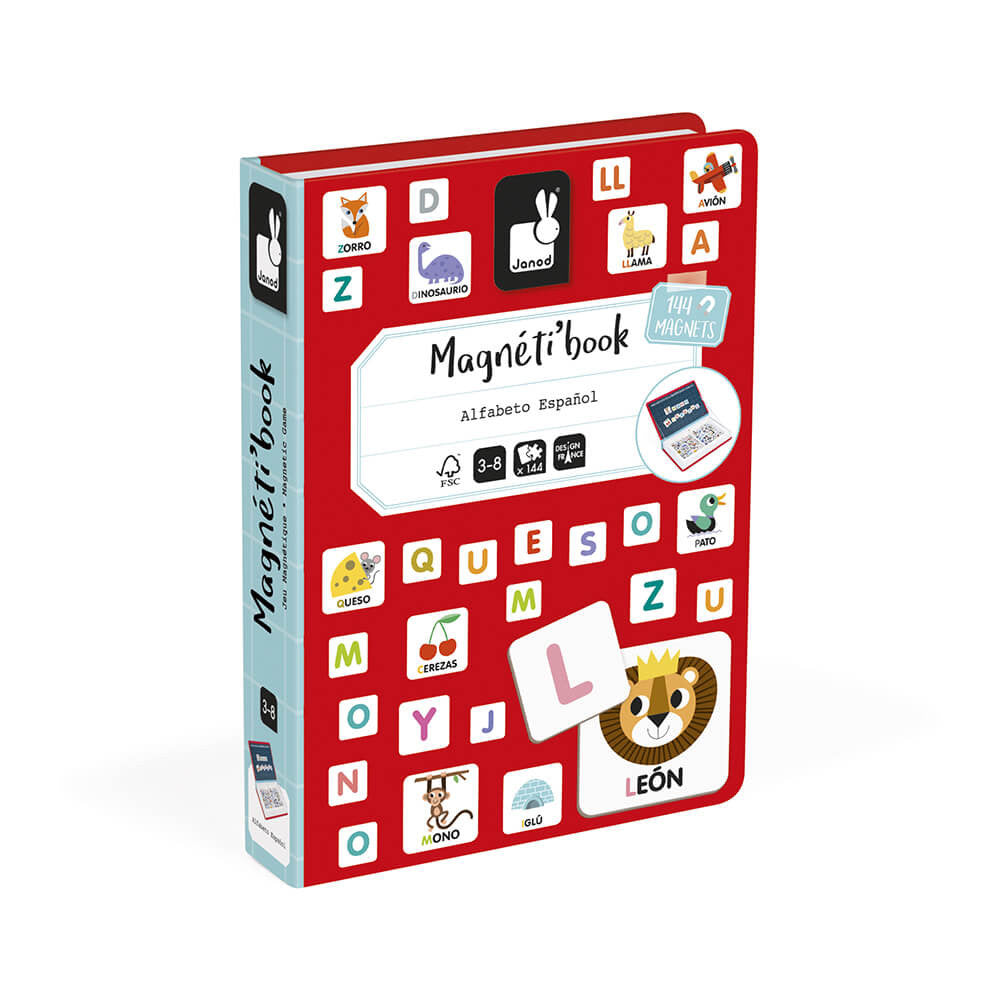 Magneti book Alfabeto de Janod | De Cáscara de Nuez | lenguaje, comunicación, estimulación cognitiva, autonomía