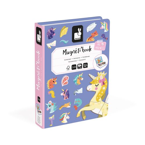 Magneti book Cosmos de Janod | De Cáscara de Nuez | lenguaje, comunicación, atención, habilidades sociales, estimulación cognitiva, imaginación, creatividad, motricidad.