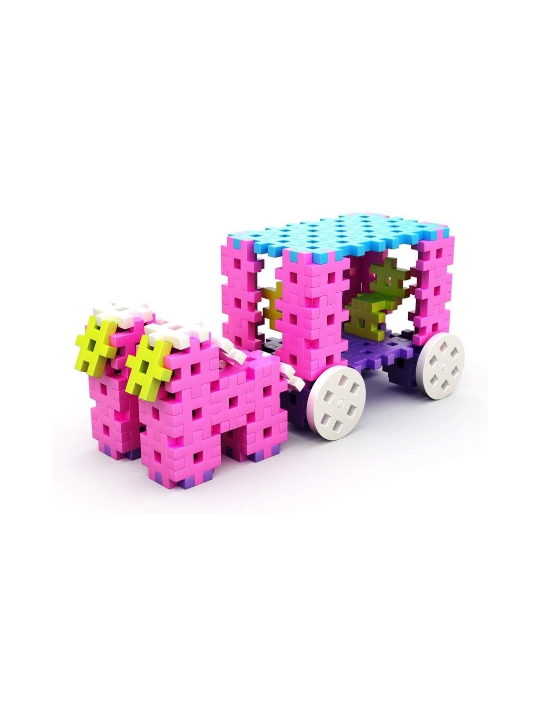 Meli basic constructor pastel 200 piezas | De Cáscara de Nuez | creatividad, estimulación cognitiva, motricidad fina, concentración