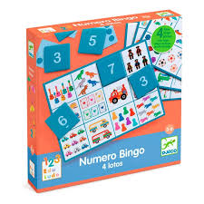 Números Bingo Djeco – Juego educativo de bingo para aprender a contar | De Cáscara de Nuez | juego de números, aprendizaje, contar, bingo infantil, juguete educativo, Djeco