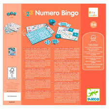 Números Bingo Djeco – Juego educativo de bingo para aprender a contar | De Cáscara de Nuez | juego de números, aprendizaje, contar, bingo infantil, juguete educativo, Djeco