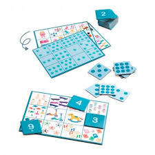 Números Bingo Djeco – Juego educativo de bingo para aprender a contar | De Cáscara de Nuez | juego de números, aprendizaje, contar, bingo infantil, juguete educativo, Djeco