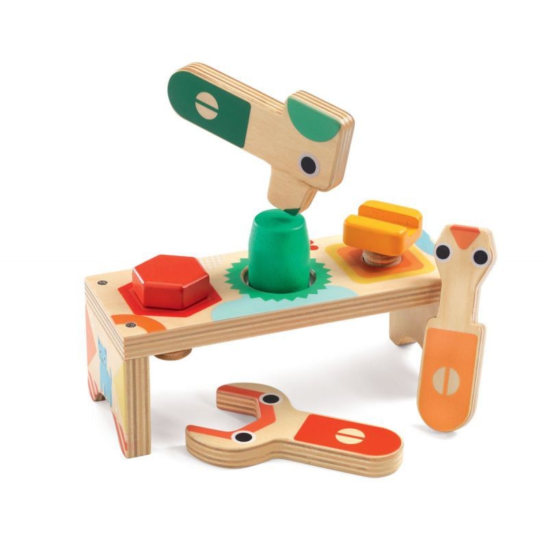 Primera Edad Bricolou de Djeco | De Cáscara de Nuez | motricidad, autonomía, estimulación cognitiva, juego libre