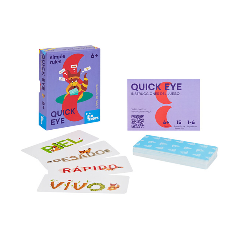 Quick Eye Simple rules de Old Tddys | De Cáscara de Nuez |  lenguaje, fuidez verbal, vocabulario, observación, atención, imaginación, flexibilidad mental, asociación de ideas, estimulación, profesionales.