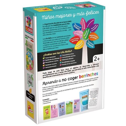 Aprendo a No coger berrinchesde Lisciani| De Cáscara de Nuez | emociones, profesionales, comunicación, regulación emocional, psicoeducación, tolerancia a la frustación, control de impulsos,  psicoterapia, aceptación, afrontamiento, superación.