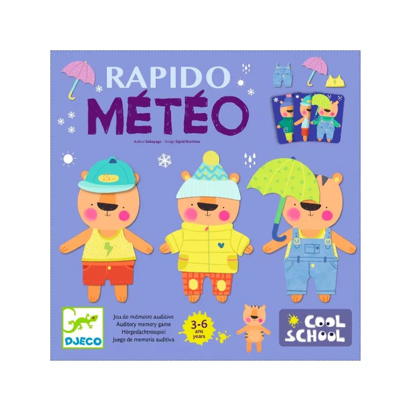 Rápido Météo de Djeco | De Cáscara de Nuez | atención, concentración, habilidades sociales, tolerancia a la frustración	