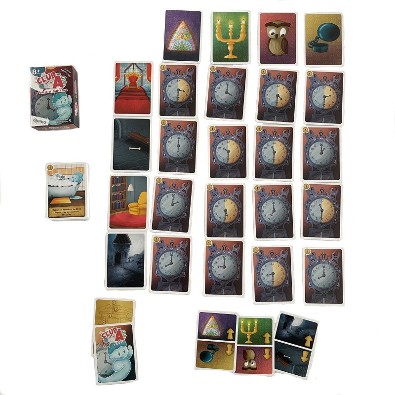 Cartas Club A Rogelio el Fantasma de Átomo | De Cáscara de Nuez | juego educativo, resolución de problemas, lógica, pensamiento crítico, aprendizaje, enigmas