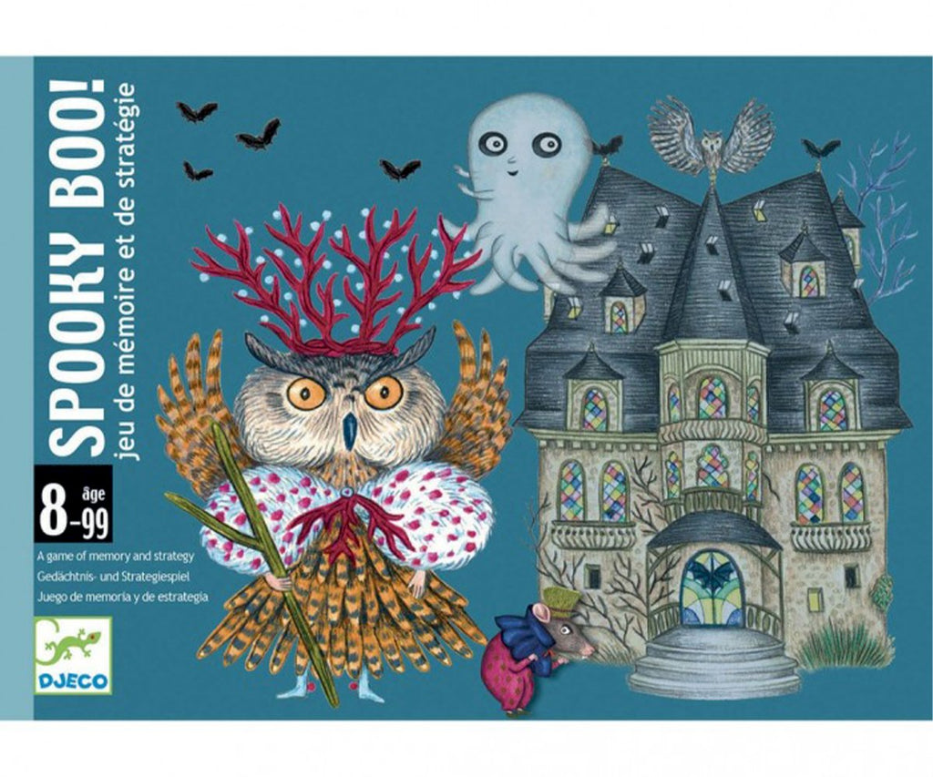 Juego de cartas Spooky Boo de Djeco – Juego de memoria y estrategia | De Cáscara de Nuez | memoria, estrategia, habilidades sociales, concentración, juego de cartas, Halloween
