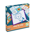 Step by Step Números Djeco – Pizarra borrable para aprender a dibujar partiendo de números | De Cáscara de Nuez | dibujo, trazo, motricidad, creatividad, concentración, atención, grafomotricidad, profesionales, terapia, formato viaje.