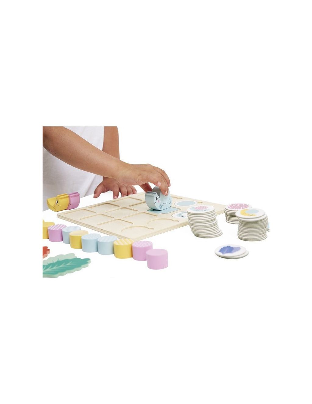 Tablero Doble Entrada Caracoles de Janod| De Cáscara de Nuez | orientación espacial, lenguaje, vocabulario, comprensión oral, estimulación, profesionales, motricidad