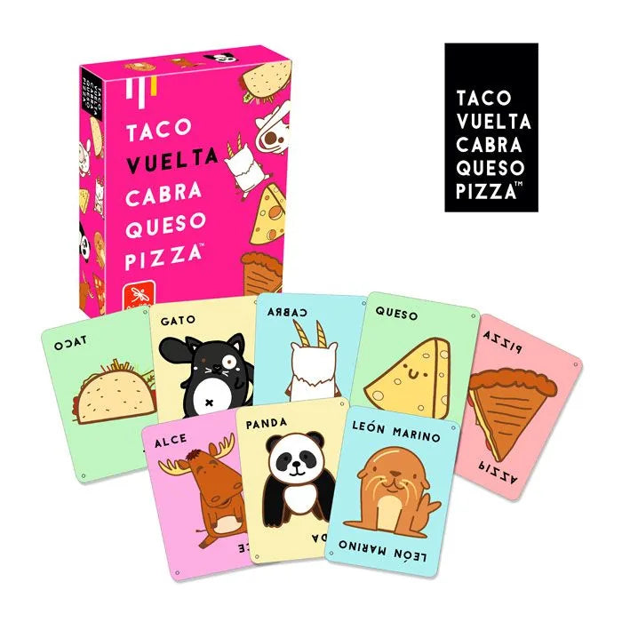 Taco, vuelta, cabra, queso, pizza de Lúdilo | De Cáscara de Nuez | atención,  control de impulsos, tolerancia a la frustración,  estimulación cognitiva, habilidades sociales, memoria, percepción visual, velocidad de procesamiento.