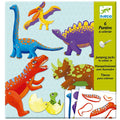 Set dinosaurios móviles de Djeco|De Cáscara de Nuez | motricidad, manualidades, destreza,  creatividad, atención, concentración, decoración.