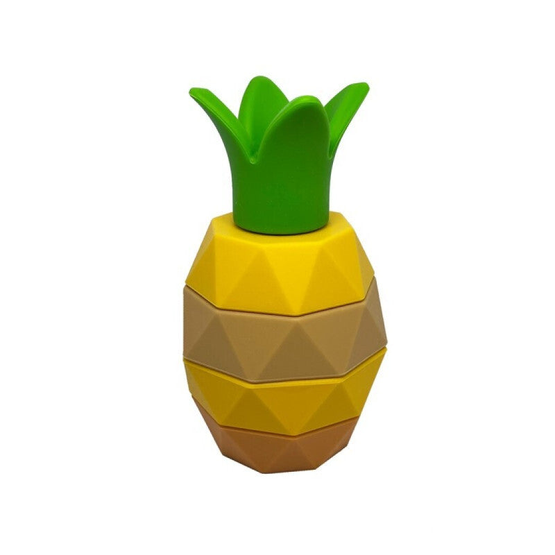 Piña de silicona apilable de Weibo | De Cáscara de Nuez | motricidad, estimulación cognitiva, concentración, juego libre
