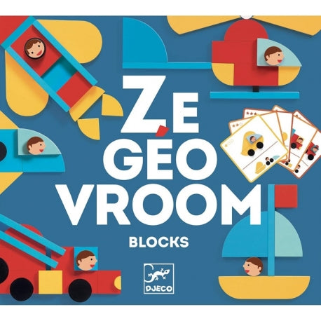 `Ze Geo Vroom Djeco – Juego de simetría y percepción visual con espejo | De Cáscara de Nuez | simetría, espejo, percepción visual, Djeco, juego educativo, 2 años`